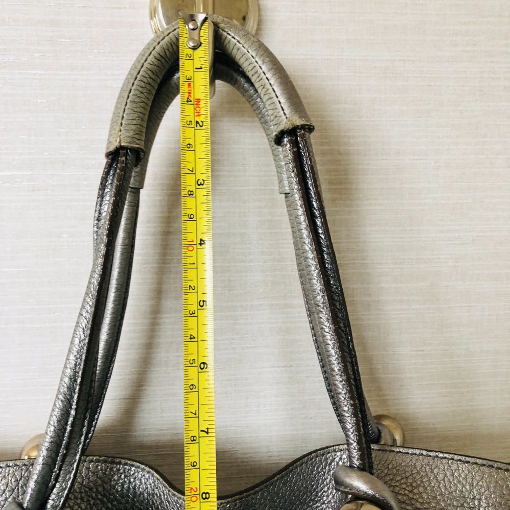 Anya Hindmarch Textured Silver Bucket Bag - Picture 11 of 15